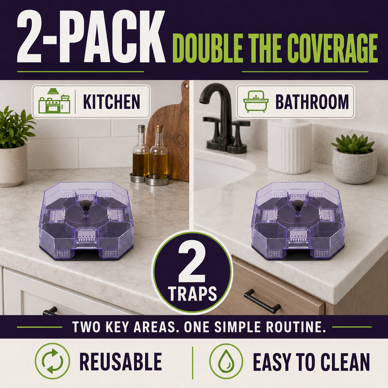 upsell⏳Time-Limited Special⏰ Reusable Roach Trap – Physical capture, no toxic sprays. One‑way doors, easy to check & clean. Safe for homes with kids & pets! 🏠✨