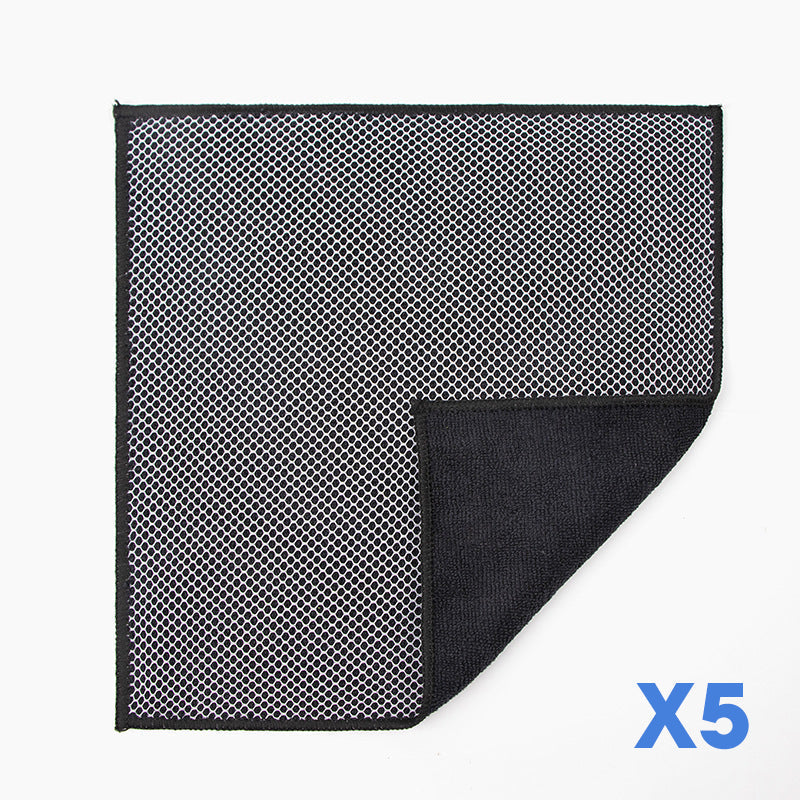 🧽✨Dual-Sided Microfiber & Mesh Cleaning Cloth💧—Instant removes Grease, Water Marks, Fingerprints & Dust | Dlosyvo®