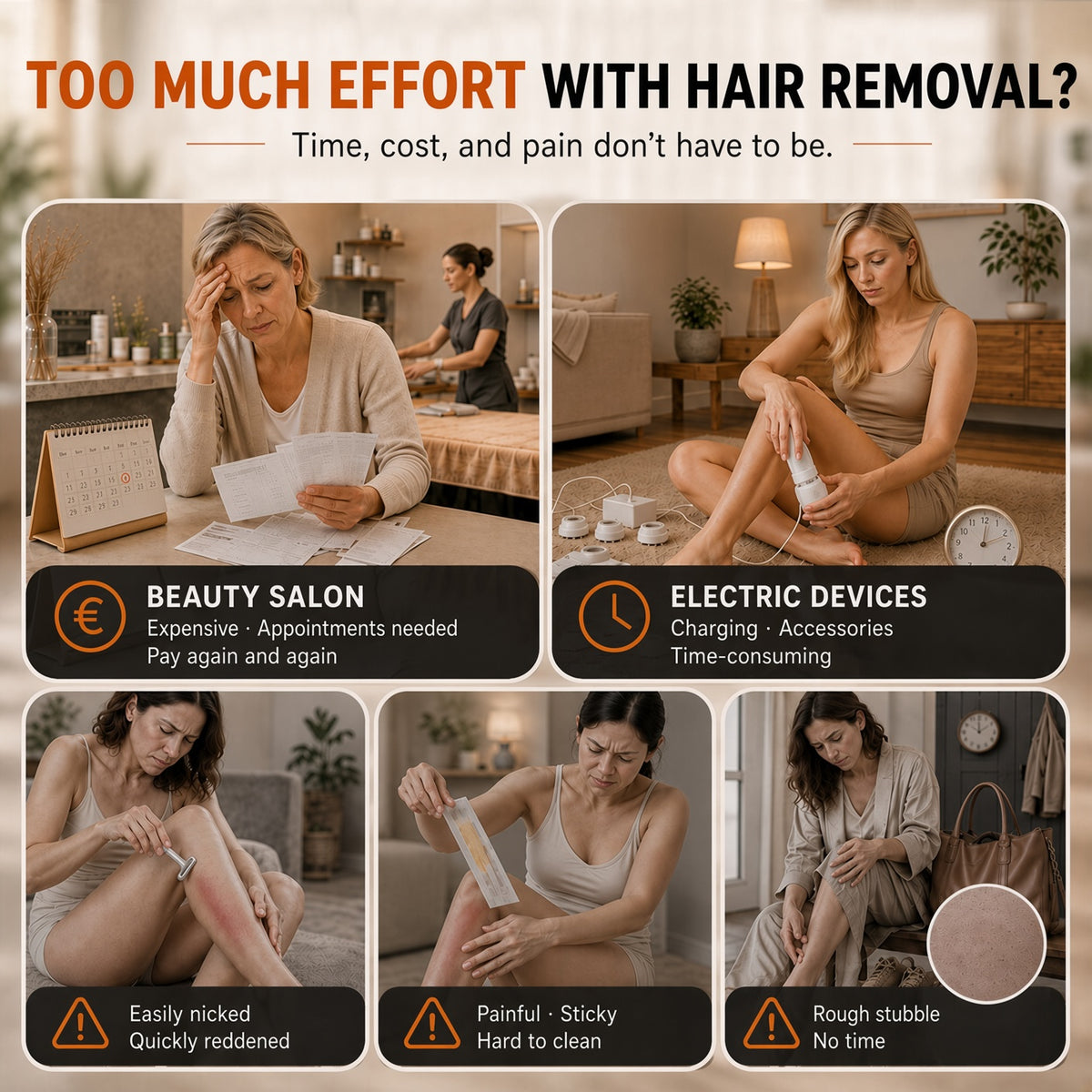🥳2026 HOT SALE🥳💞50K+ SOLD!🔥Ergonomic Hair Removal Tool with Protective Cover
