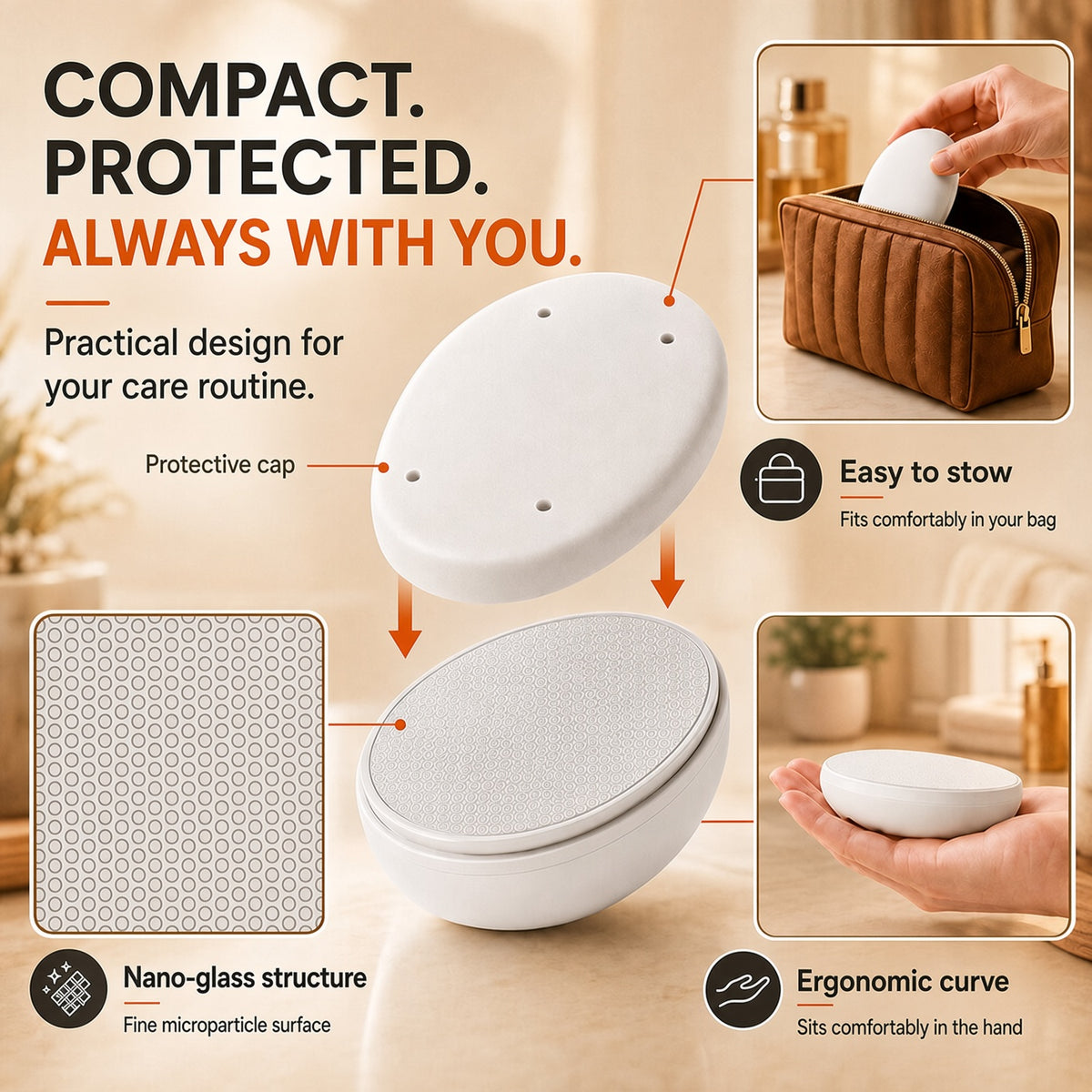 🥳2026 HOT SALE🥳💞50K+ SOLD!🔥Ergonomic Hair Removal Tool with Protective Cover
