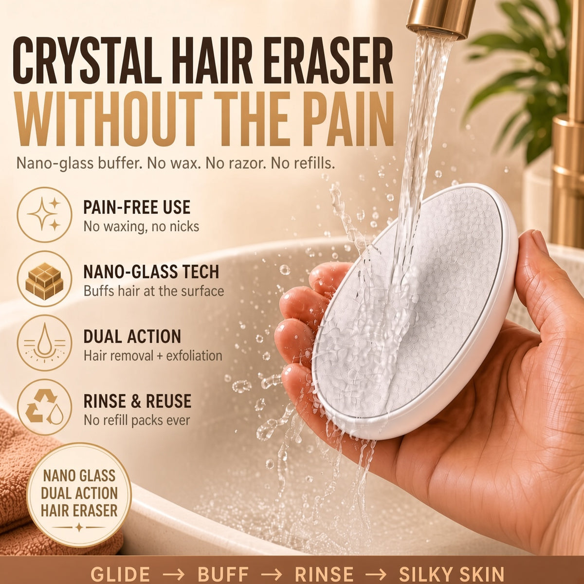 🥳2026 HOT SALE🥳💞50K+ SOLD!🔥Ergonomic Hair Removal Tool with Protective Cover