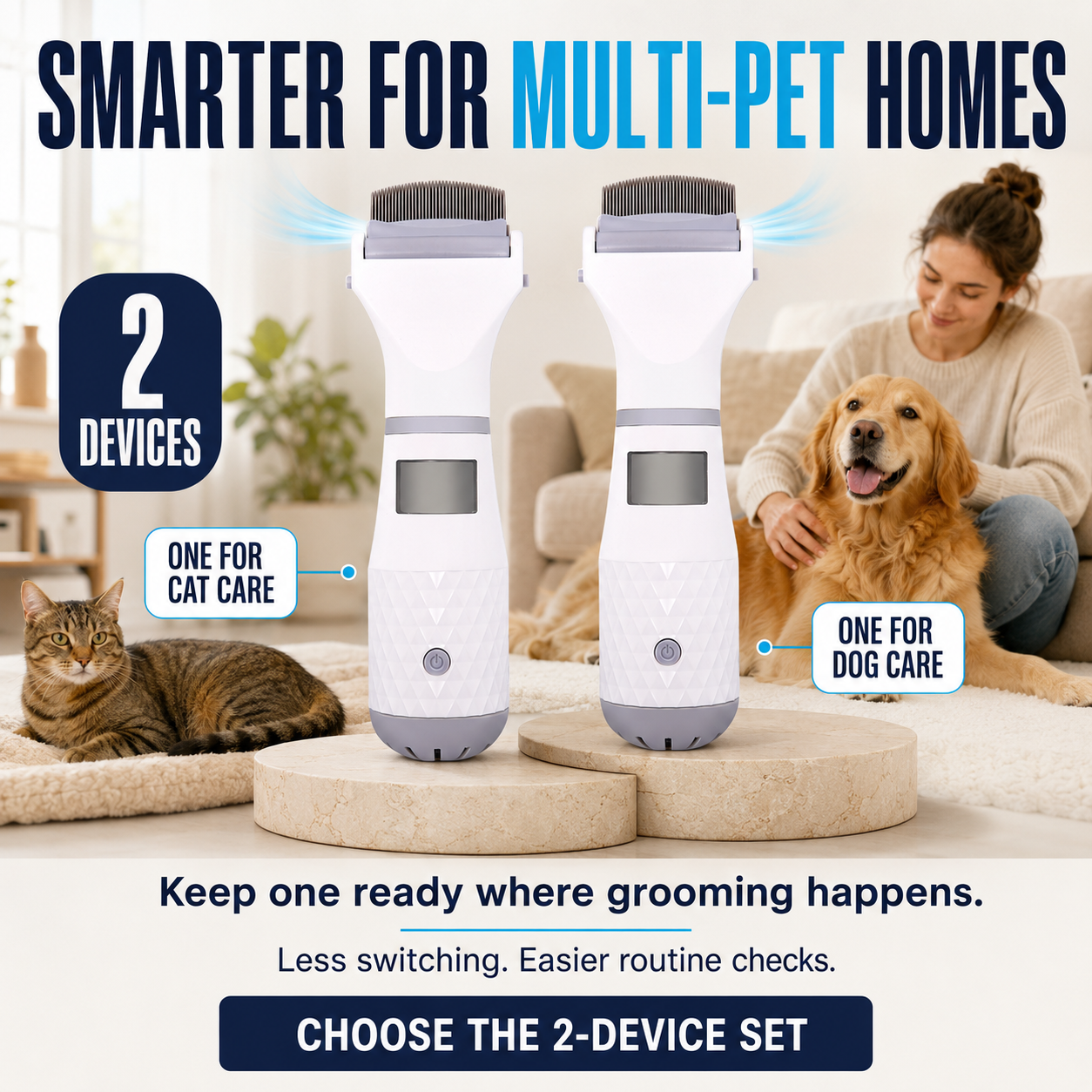 Electric Flea Comb for Pets 🛡️✨Dlosyvo®