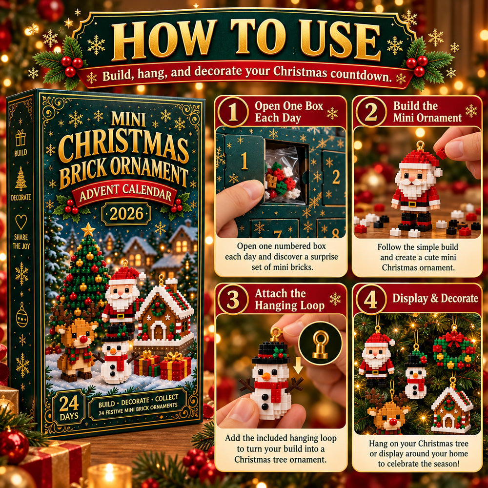 ⏳ LAST CHANCE: Save 49% on the 24-Day Christmas Advent Calendar |🎄 Build 24 Unique Mini Ornaments — One New Surprise Every Day!