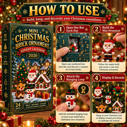 ⏳ LAST CHANCE: Save 49% on the 24-Day Christmas Advent Calendar |🎄 Build 24 Unique Mini Ornaments — One New Surprise Every Day!