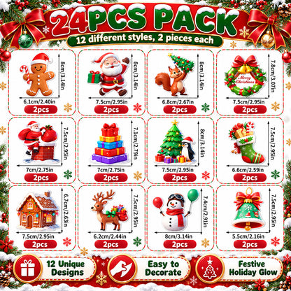 🥳2026 HOT SALE🥳💞50K+ SOLD! 🎄 Light-Up Christmas Wall Decals | No Drill, No Wires, Instant Holiday Glow 🎄