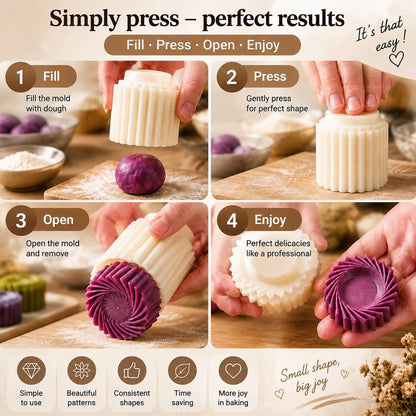 upsell🍪✨Grab Our Dual‑Ended Pastry Press Mold | Create Pro‑Level Cookies & Pastries With Zero Baking Skills, Kids‑Friendly for DIY Baking, Homemade Gift‑Making & Space‑Saving Stress‑Free Festive Snack Prep