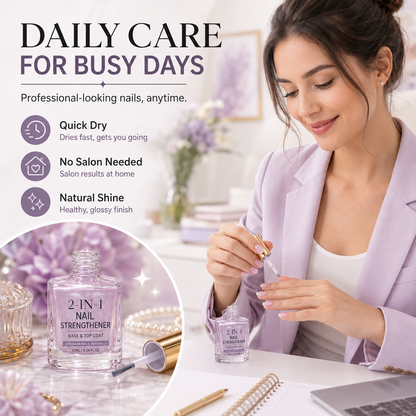💅 40% OFF !! ⏰ Lilac Glossy Nail Strengthener – Strengthen Weak Nails & Restore Natural Shine — Dlosyvo®