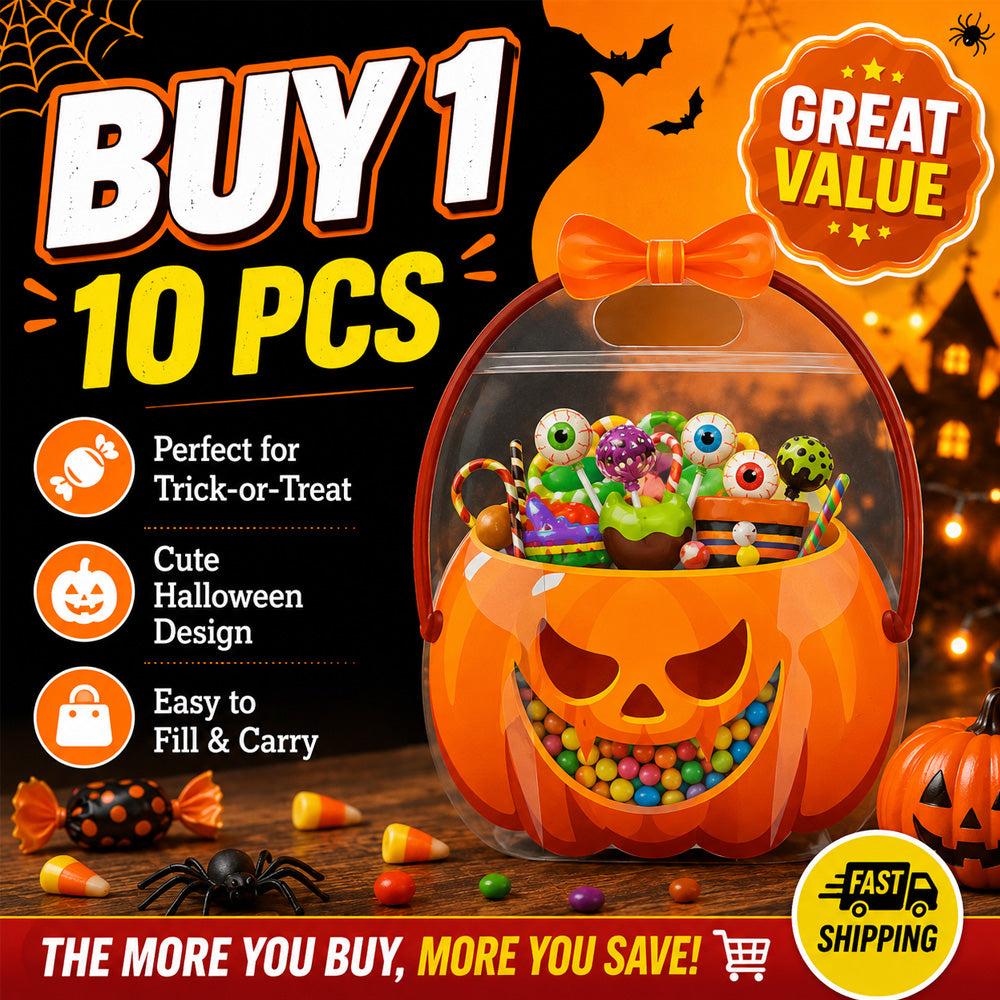 🎃 Unique Halloween Design| Goodie Bags Plastic Candy Bag perfect for candy, gifts, and creative packaging.