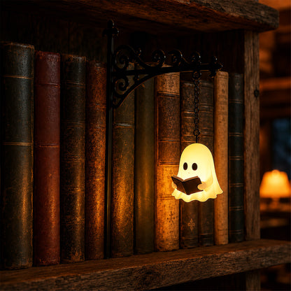 🎃Shockingly Low Price| Ghost Library Lantern – Cozy LED Reading Lamp:The Coziest Thing on the Internet Right Now.