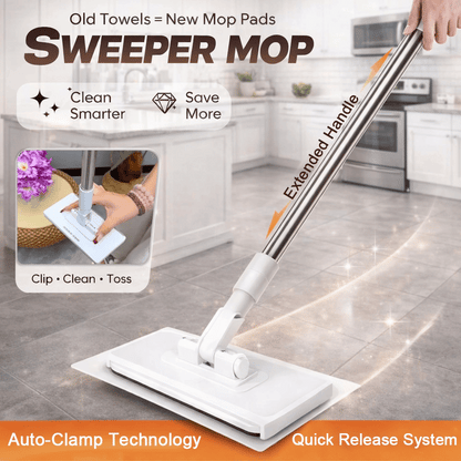 upsell 60%off🧹Disposable Dust Mop with 5 Reusable Cloths