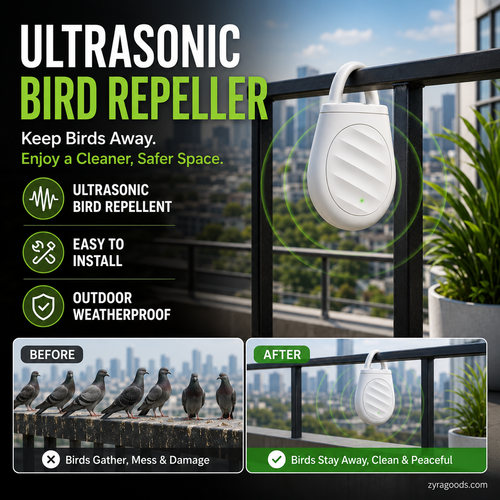upsell Dlosyvo® 🐦Portable Ultrasonic Bird Repellent Keychain| 🐦‍⬛Prevent bird droppings; protect fruits, vegetables, food, and lawns