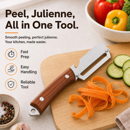 upsell🥕 2-in-1 Multifunctional Vegetable Peeler Set | Peel, Slice & Julienne