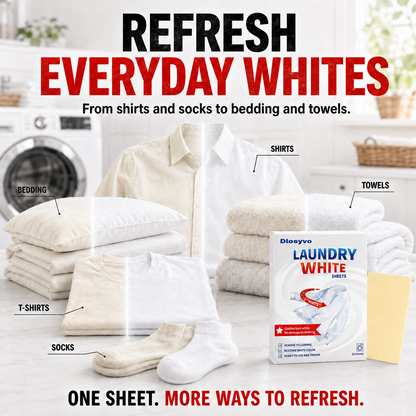 🎉Limited-time offer-Free black-enhancing insert included🫧Deep Cleaning Laundry Whitening Sheets🥼| Dlosyvo®
