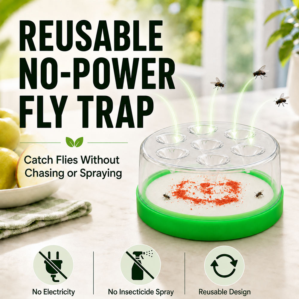 🥳2026 HOT SALE💞50K+ SOLD!🏠🛡️Reusable Non-Electric Fly Trap Dlosyvo®