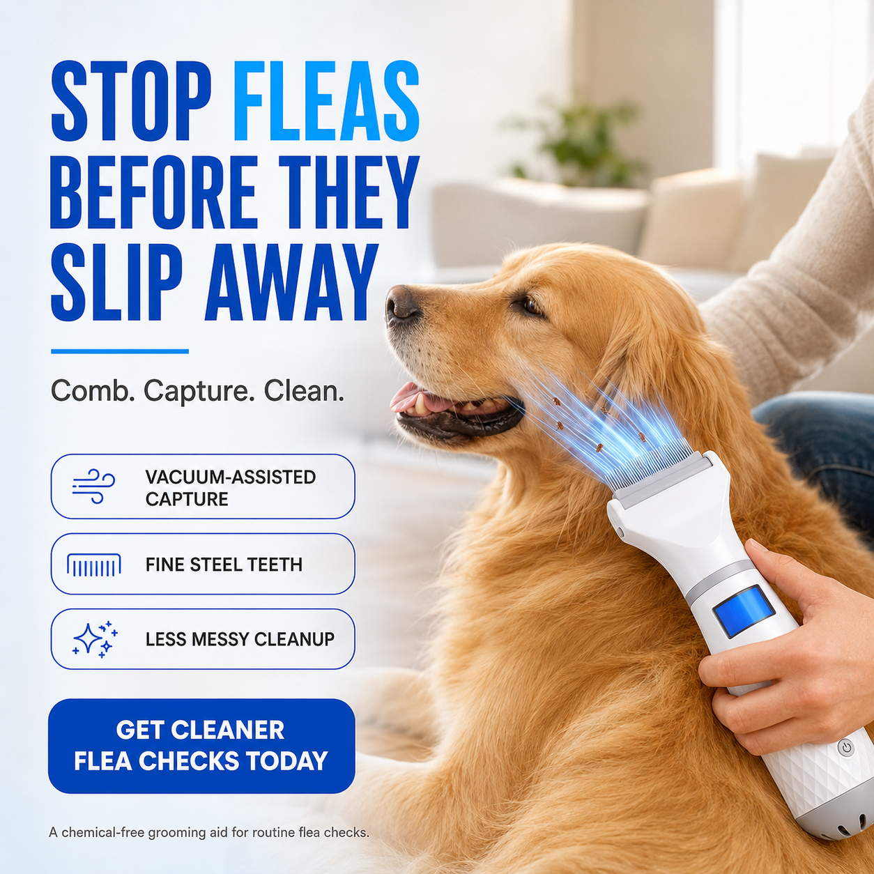 Electric Flea Comb for Pets 🛡️✨Dlosyvo®