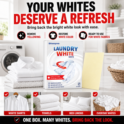 🎉Limited-time offer🔥Free black-enhancing insert included🫧Deep Cleaning Laundry Whitening Sheets🥼| Dlosyvo®
