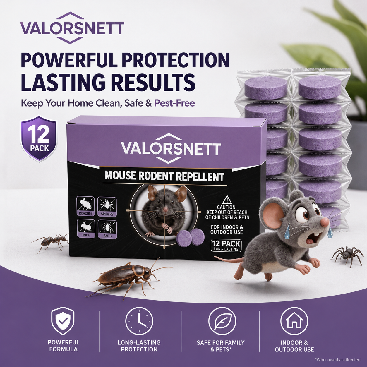 🐭 12-Pack Rodent Repellent Balls, Effective Pest Control Solution