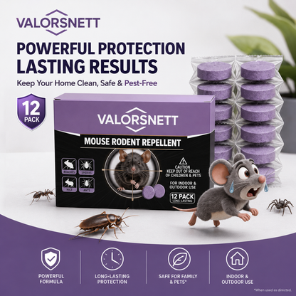 🐭 12-Pack Rodent Repellent Balls, Effective Pest Control Solution