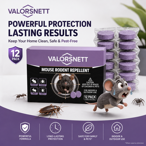 🐭 12-Pack Rodent Repellent Balls, Effective Pest Control Solution