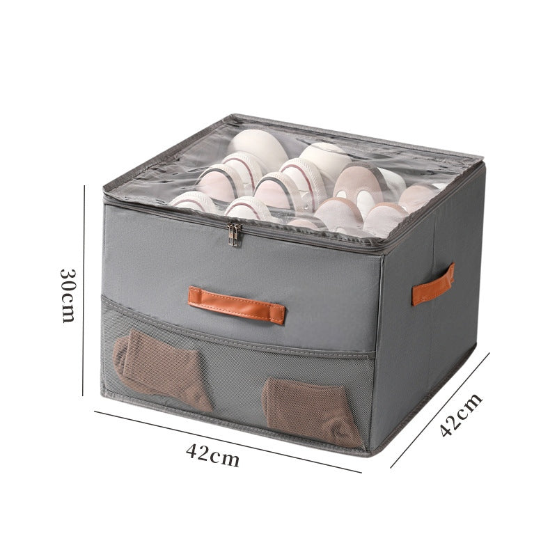 🔥Large Capacity Oxford Fabric Foldable Design Shoe Organizer & Storage Box, anti-mold & moisture resistant for shoes and socks, clothing, and toys 🧺✨| Dlosyvo®