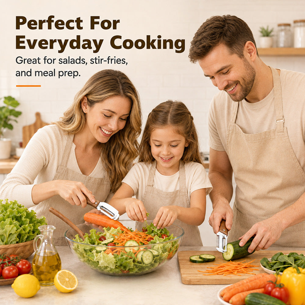 upsell🥕 2-in-1 Multifunctional Vegetable Peeler Set | Peel, Slice & Julienne