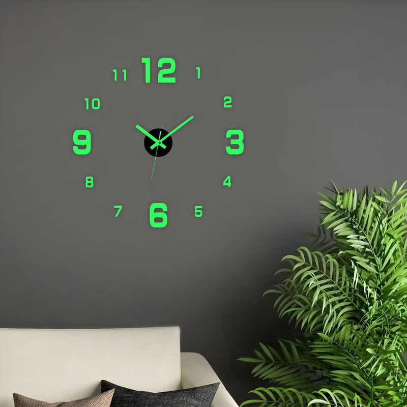 🕒Dlosyvo® Modern 3D Digital Wall Clock 🏠– Silent Acrylic Luminous Wall Decor, Night Glow Easy-Read Time Display, Stylish Home Decoration & Gift