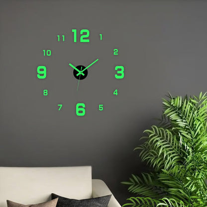 🕒Dlosyvo® Modern 3D Digital Wall Clock 🏠– Silent Acrylic Luminous Wall Decor, Night Glow Easy-Read Time Display, Stylish Home Decoration & Gift