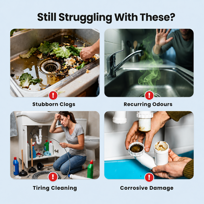 🥳Last Day Buy 1 Get 1 Free!!🫧💞Powerful Cleaning Effervescent Tablets for Pipe, Fast Dissolve Hair Grease Clogs, Deodorizing Antibacterial Pipe Cleaner for Sink Toilet Floor Drain