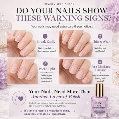 💅 40% OFF !! ⏰ Lilac Glossy Nail Strengthener – Strengthen Weak Nails & Restore Natural Shine — Dlosyvo®