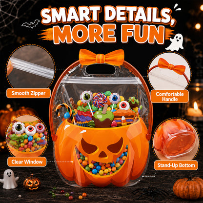 🎃 Unique Halloween Design| Goodie Bags Plastic Candy Bag perfect for candy, gifts, and creative packaging.