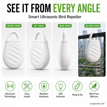 upsell Dlosyvo® 🐦Portable Ultrasonic Bird Repellent Keychain| 🐦‍⬛Prevent bird droppings; protect fruits, vegetables, food, and lawns