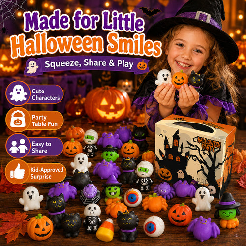 🎃Unbelievable Low Prices👻Halloween Squishy Set – Little Surprises for the Whole Party!