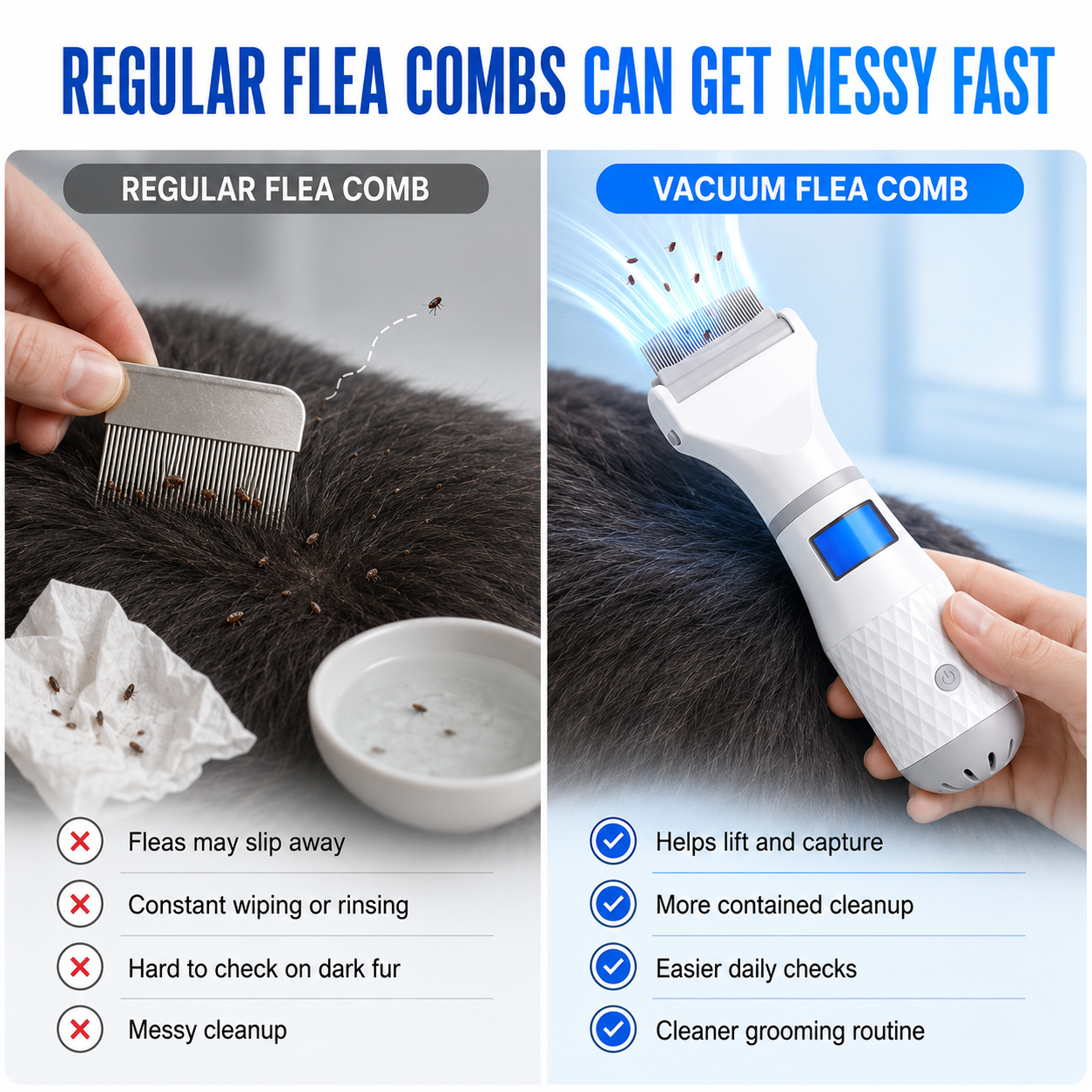 Electric Flea Comb for Pets 🛡️✨Dlosyvo®