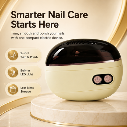 ✂️ LIMITED-TIME 50% OFF!! 💅 2-in-1 Smart Electric Nail Clipper & Polisher 🌟