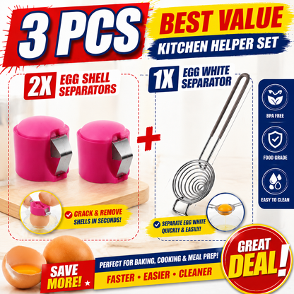 🔥🔥🔥Limited-time 😮‍💨 Buy 1 Get 1 Free ！！！🍳 Quick Egg Cracker Tool – Open Hundreds Of Eggs Faster & Cleaner 🔥
