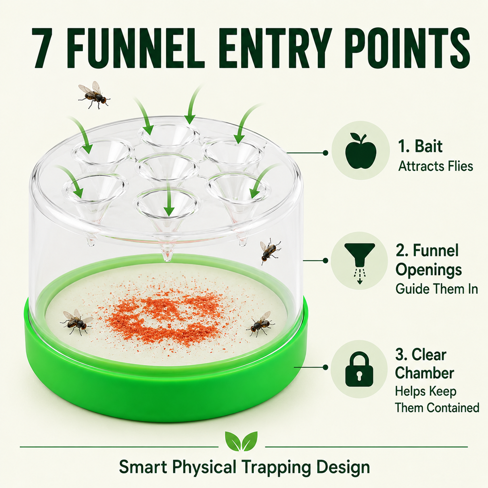 🥳2026 HOT SALE💞50K+ SOLD!🏠🛡️Reusable Non-Electric Fly Trap Dlosyvo®