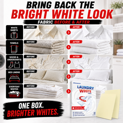🎉Limited-time offer🔥Free black-enhancing insert included🫧Deep Cleaning Laundry Whitening Sheets🥼| Dlosyvo®