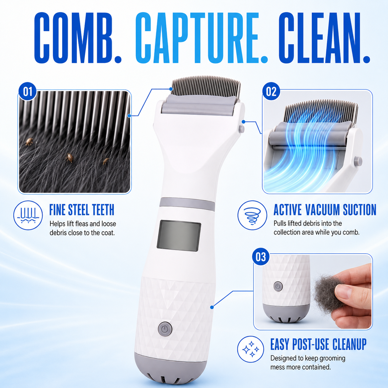 Electric Flea Comb for Pets 🛡️✨Dlosyvo®