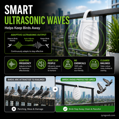 upsell Dlosyvo® 🐦Portable Ultrasonic Bird Repellent Keychain| 🐦‍⬛Prevent bird droppings; protect fruits, vegetables, food, and lawns