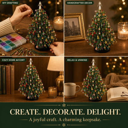 🎄✨ DIY Beaded Christmas Tree Kit – 🎅Create Your Own Sparkling Holiday Decoration | Dlosyvo®