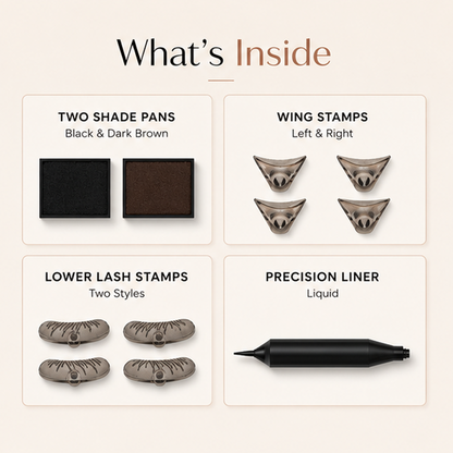 🔥2026 New Arrival🔥3-in-1 Eyeliner and Lower Lash Stamp Kit  Dlosyvo ®