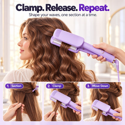 💐 Wavy Curling Iron – Salon shine & heat protection