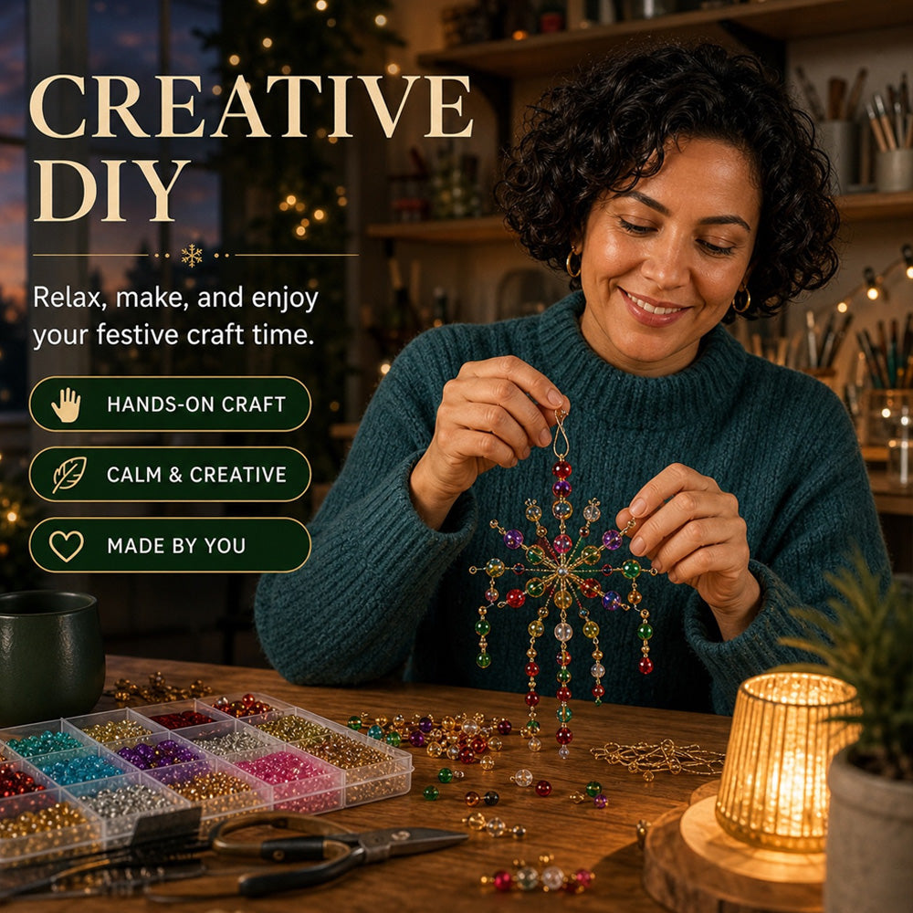🎄✨ DIY Beaded Christmas Tree Kit – 🎅Create Your Own Sparkling Holiday Decoration | Dlosyvo®