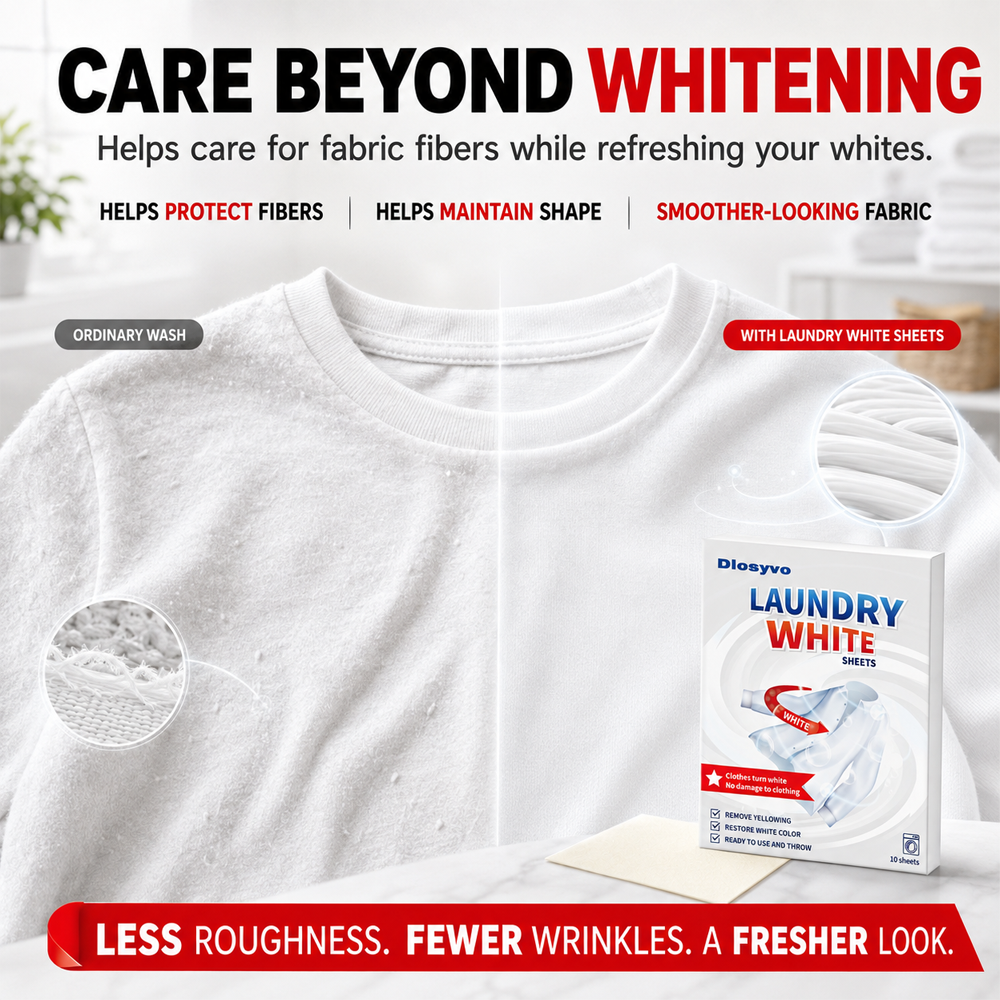 🎉Limited-time offer-Free black-enhancing insert included🫧Deep Cleaning Laundry Whitening Sheets🥼| Dlosyvo®