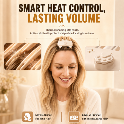 💇 Professional stylist approved💈 Dlosyvo® Wireless Heated Volumizing Root Clip