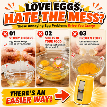 🔥🔥🔥Limited-time 😮‍💨 Buy 1 Get 1 Free ！！！🍳 Quick Egg Cracker Tool – Open Hundreds Of Eggs Faster & Cleaner 🔥