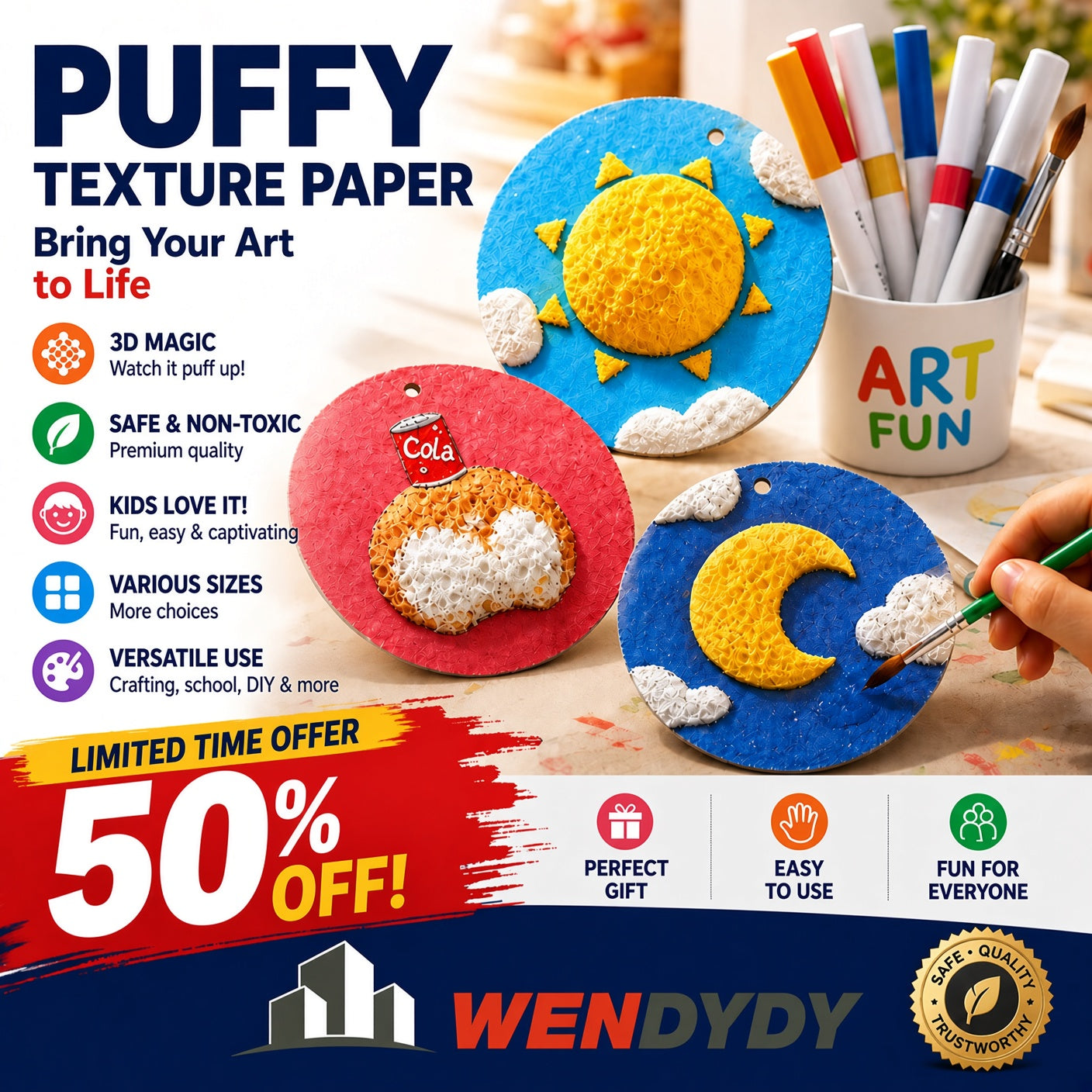 👑 Dlosyvo® 3D Embossed Paper | 50% off the second item