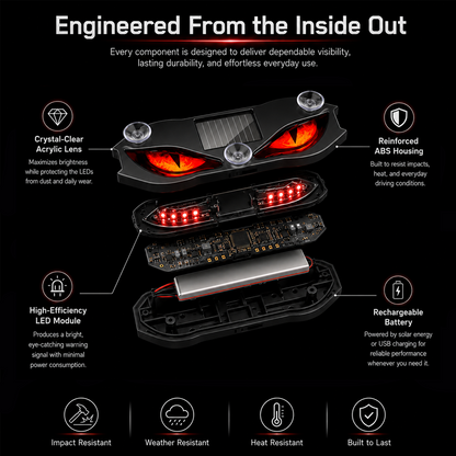 🚗🔆 Solar-Powered LED Car Warning Light – 50% OFF! Solar-powered, weatherproof, automatic activation at dark – for more safety on the roadside. 🔥🛡️ Dlosyvo®