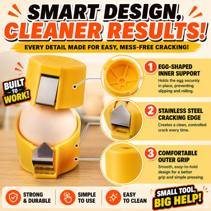 🔥🔥🔥Limited-time 😮‍💨 Buy 1 Get 1 Free ！！！🍳 Quick Egg Cracker Tool – Open Hundreds Of Eggs Faster & Cleaner 🔥