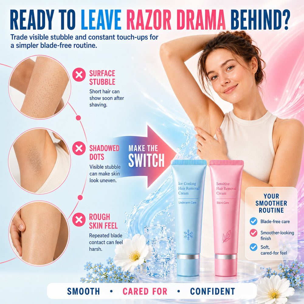 upsell Dlosyvo® Professional Hair Removal Cream|Convenient At‑Home Hair Removal for Sensitive Zones, Skip Razors & Painful Waxing